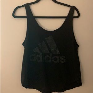 Adidas tank top low neck tighter fit
